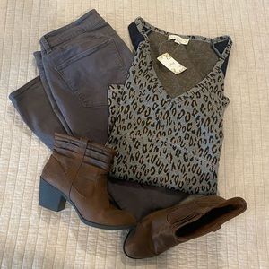 Grey Ann Taylor Skinny Jeans